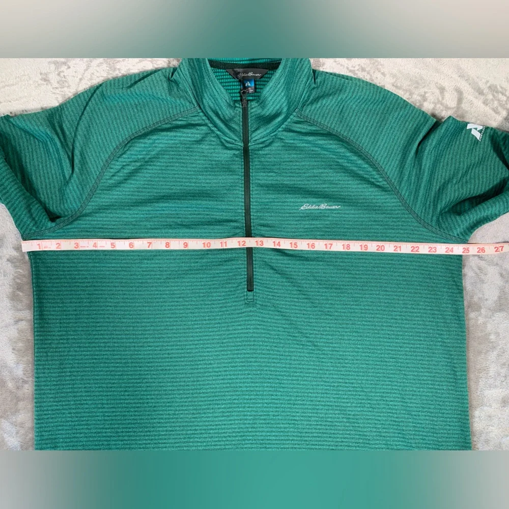 Eddie Bauer Men's High Route Grid Air‎ 1/4-Zip Sweater Sz XL